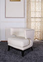 Eclipse Club Chair (Cream Vinyl)