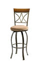 Hamilton Swivel Bar Stool (Matte Pewter & Bronze)